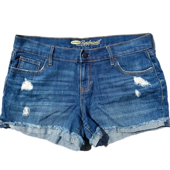 Old Navy Women’s Boyfriend Medium Wash Denim Shorts Size 4 - Picture 1 of 5